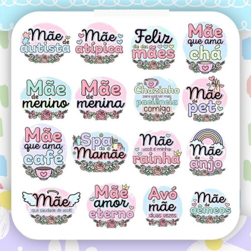 Kit Digital Dia das Mães 2023 - Elementos Papéis e Mimos