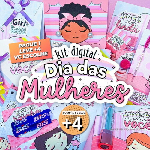 Kit Digital Dia das Mulheres 2022 com Mimos Prontos