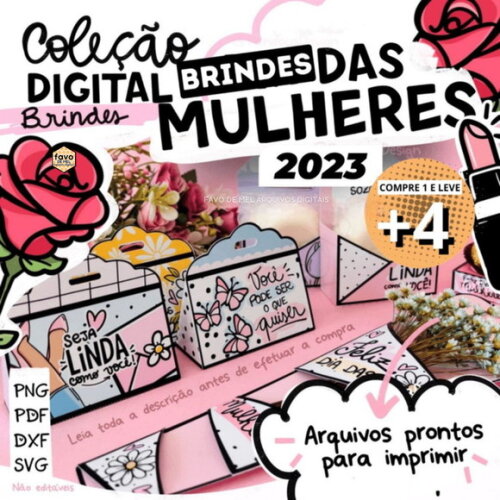 Kit Digital Dia das Mulheres 2023 Arquivos Prontos Mimos