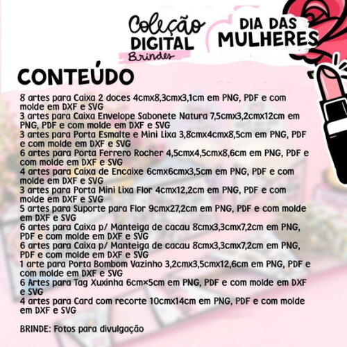 Kit Digital Dia das Mulheres 2023 Arquivos Prontos Mimos