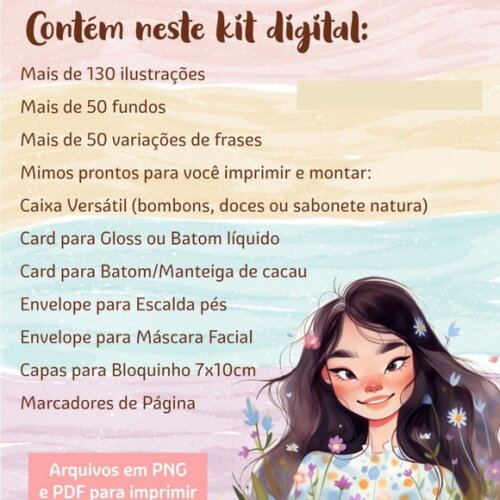 Kit Digital Dia das Mulheres 2024 - Elementos e Mimos