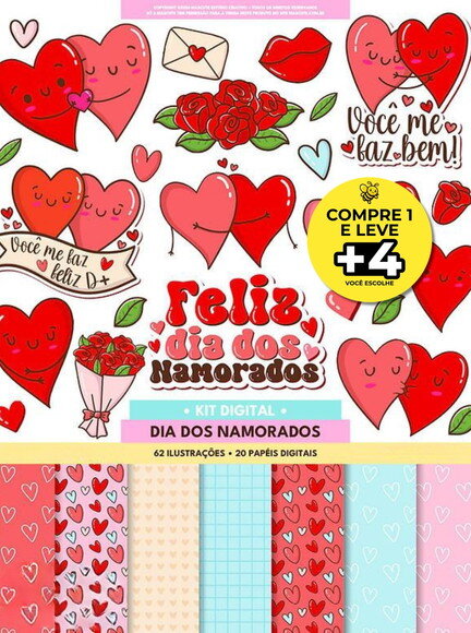 Kit Digital Dia dos Namorados