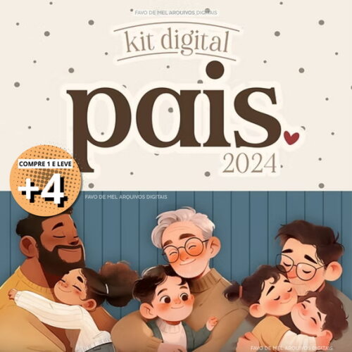 Kit Digital Dia dos Pais 2024 - Cliparts e Mimos Prontos pdf