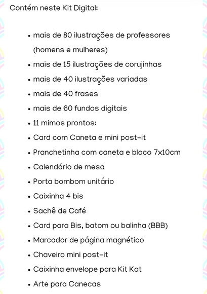 Kit Digital Dia dos Professores 2024 Cliparts e Mimos