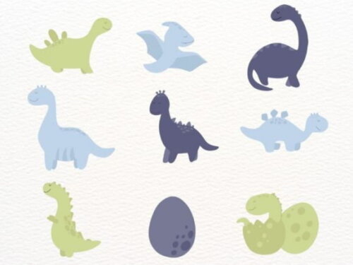 Kit Digital Dinossauro Minimalista (nca)
