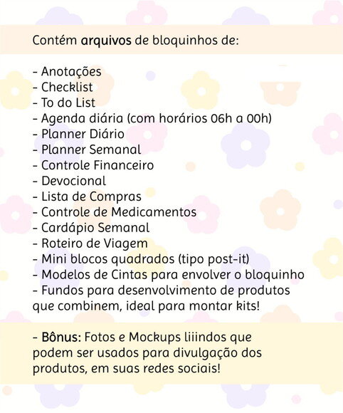 Kit Digital Encadernação Bloquinhos - Coleção Completa