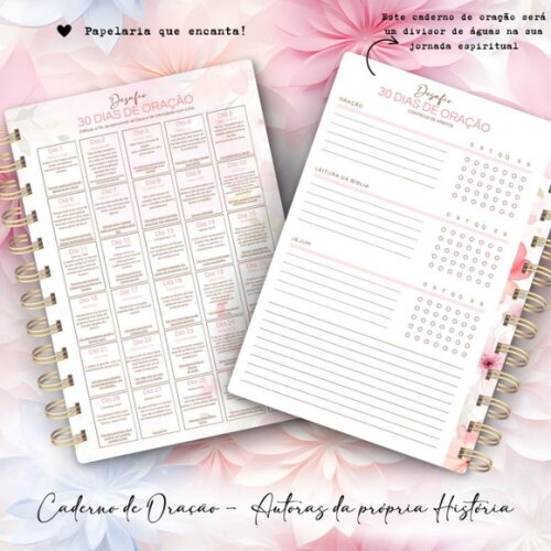 Kit Digital Encadernação Cristã - Bíblia e Caderno de Oraçã