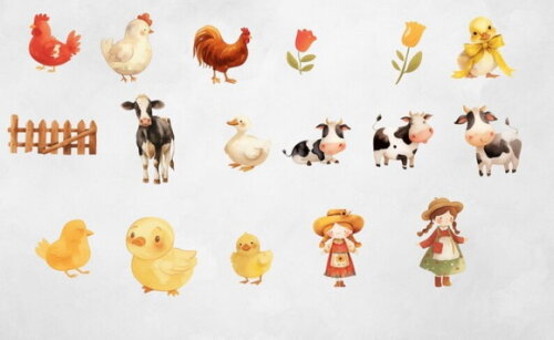 Kit Digital Fazendinha Aquarela Premium - Country Farm (tpa)