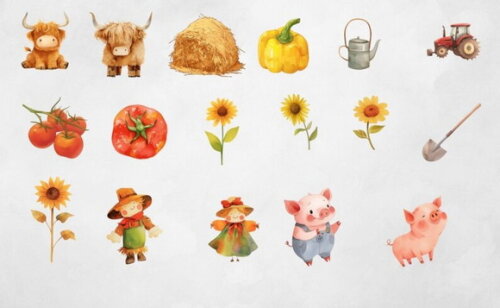 Kit Digital Fazendinha Aquarela Premium - Country Farm (tpa)