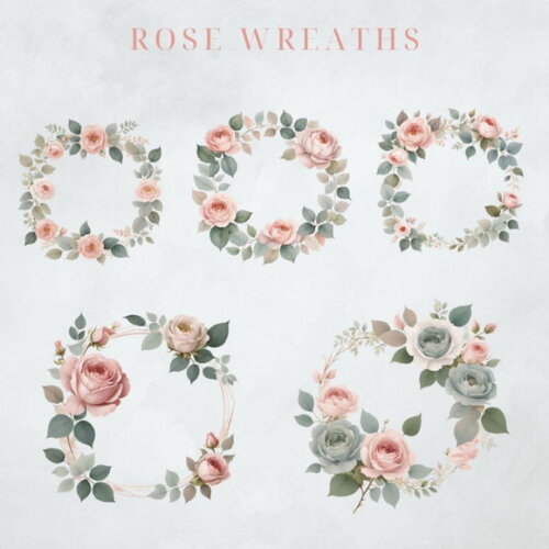 Kit Digital Floral Rosé Aquarela Premium (msp)
