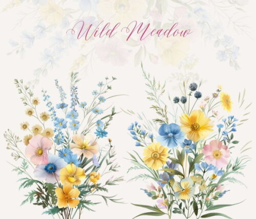 Kit Digital Flores do Campo Aquarela #03 Floral Aquarela Png