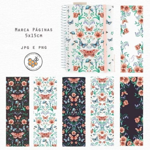 Kit Digital Florescer - Flores e Borboletas