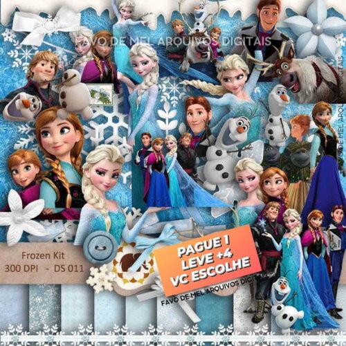 Kit Digital Frozen Scrapbook #2 Png (pague 1 Leve +4)