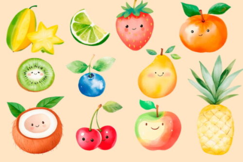 Kit Digital Frutas e Vegetais Aquarela Png (pague 1 Leve +4)