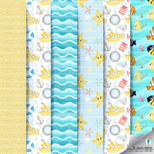 Kit Digital Fundo do Mar #08