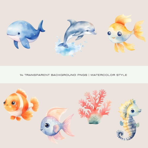 Kit Digital Fundo do Mar 13 - Under The Sea (dfd)