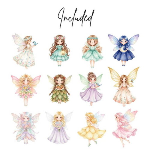 Kit Digital Jardim das Fadas Aquarela #14