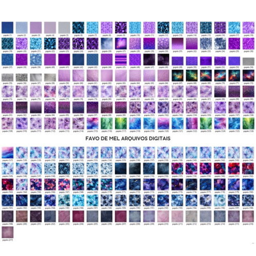 Kit Digital Jardim Noturno Scrapbook Aquarela Png