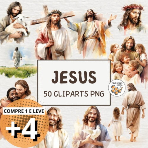 Kit Digital Jesus Aquarela (cc)