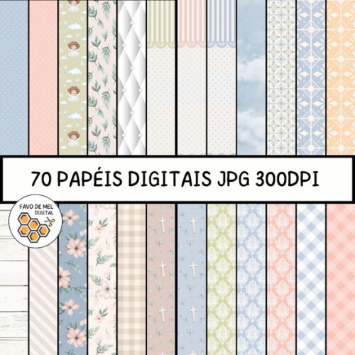 Kit Digital Jesus e as Crianças - Elementos e Papéis