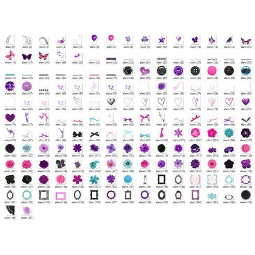 Kit Digital Kysha e Mine Scrapbook - Mega Pack com Papeis