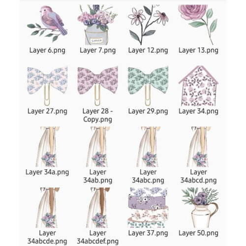 Kit Digital Lavanda Rosabebe - Lavender #1