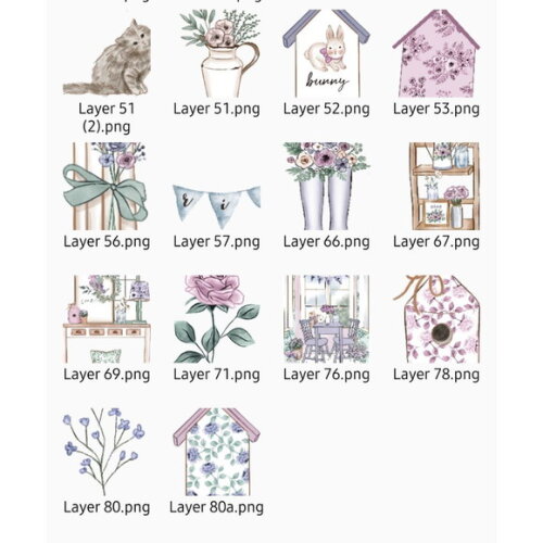 Kit Digital Lavanda Rosabebe - Lavender #1