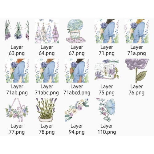 Kit Digital Lavanda Rosabebe - Lavender #2
