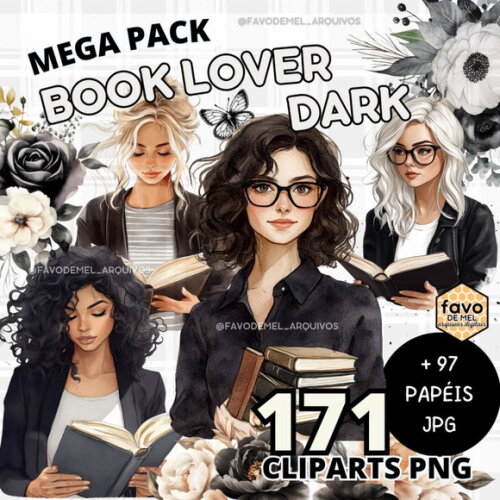 Kit Digital Leitoras - Book Lover | Biblioteca | Leitura