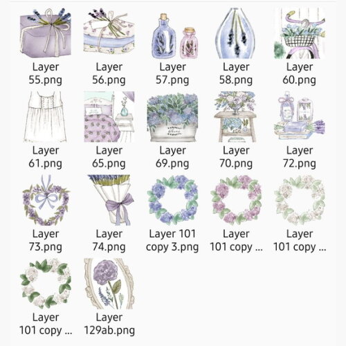Kit Digital Lavanda Rosabebe - Lavender #4