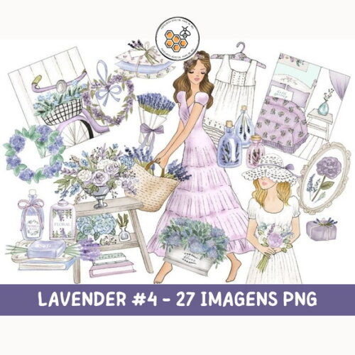 Kit Digital Lavanda Rosabebe - Lavender #4