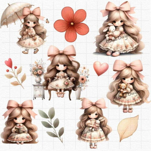 Kit Digital Menininhas Cute Aquarela (ad)