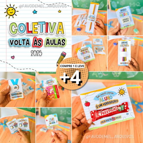 Kit Digital Mimos Volta às Aulas 2025 - Coletiva Completa