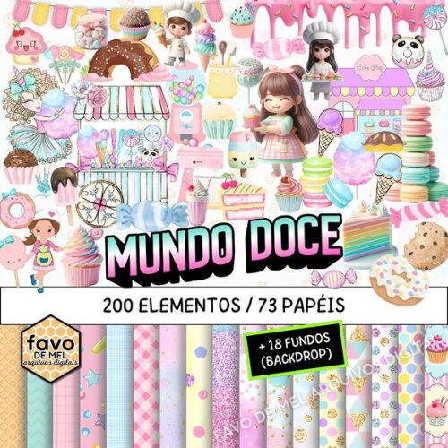 Kit Digital Mundo Doce - Confeitaria #9 Pack Digital