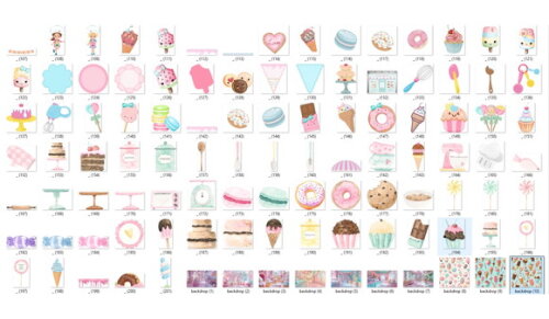 Kit Digital Mundo Doce - Confeitaria #9 Pack Digital