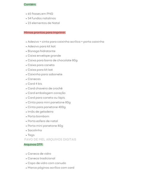 Kit Digital Natal 2025 - Mimos para Imprimir pdf Png Dtf Png