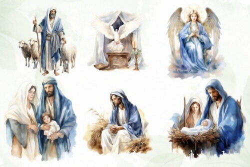 Kit Digital Natal Cristão - Christmas Nativity Jesus