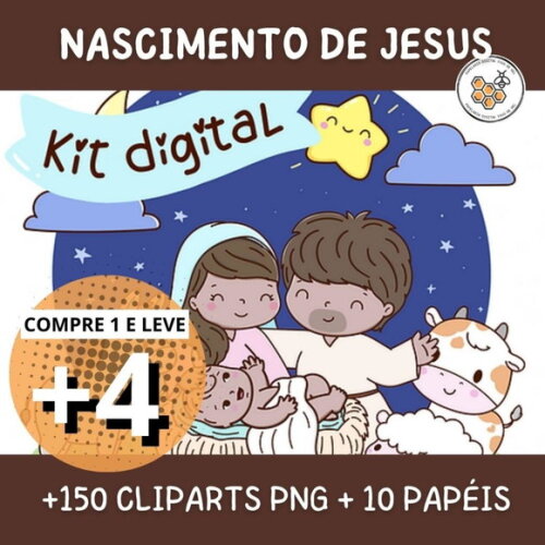Kit Digital Natal Cristão - Nascimento de Jesus