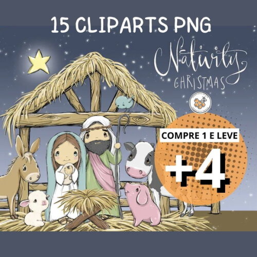 Kit Digital Natal Cristão - Nativity Christmas