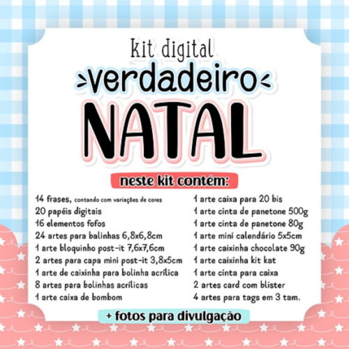 Kit Digital Natal Cristão - Verdadeiro Natal
