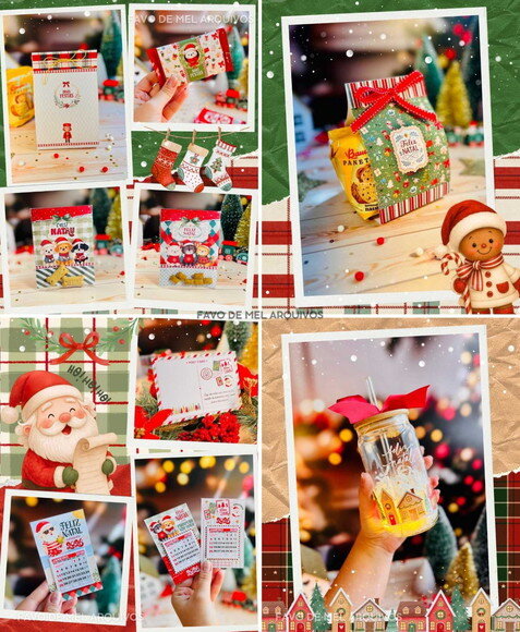 Kit Digital Natal Noel 2025 - Mimos para Imprimir pdf Png