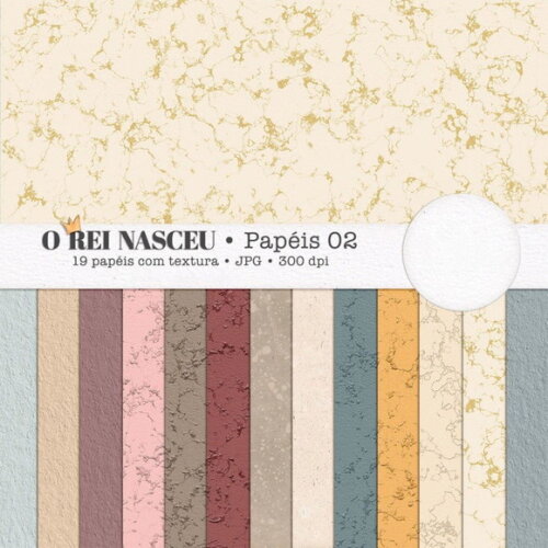 Kit Digital o Rei Nasceu (natal)- Combo Ilustrações e Papéis