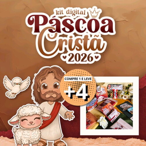 Kit Digital Páscoa 2026 + Mimos Prontos #3 Png pdf Svg Dxf