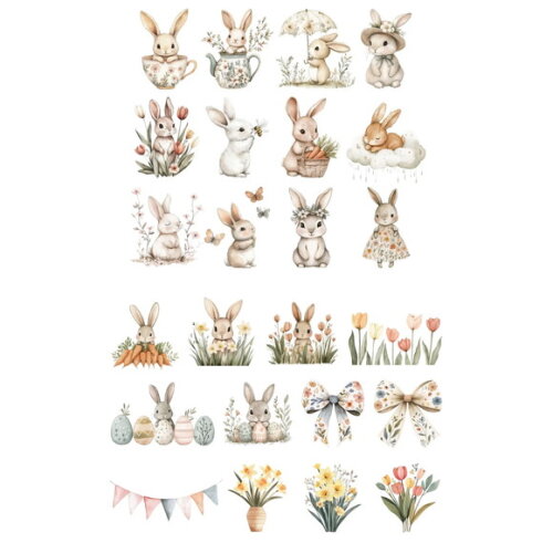Kit Digital Páscoa Boho Aquarela - Combo 4 Kits Png Premium