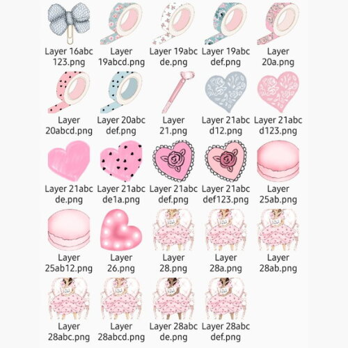 Kit Digital Pink Valentine Rosabebe