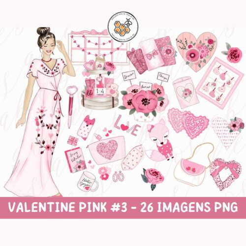 Kit Digital Pink Valentine Rosabebe