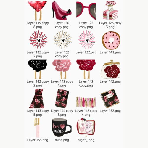 Kit Digital Pink Valentine Rosabebe