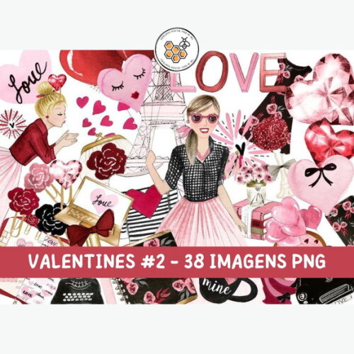 Kit Digital Pink Valentine Rosabebe