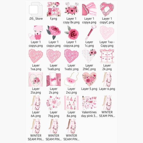 Kit Digital Pink Valentine Rosabebe