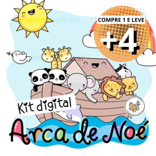Kit Digital Png Arca de Noé 01